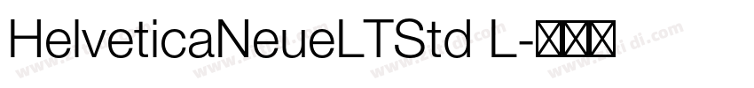 HelveticaNeueLTStd L字体转换